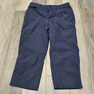 Eddie Bauer Tech Capri Pants Lightweight Cropped Navy Blue Women's 6 Casual